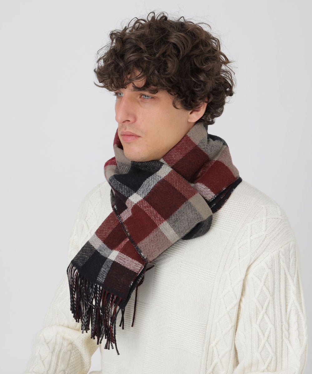 一部店舗限定】クレイジーパターンクレストブリッジチェックマフラー