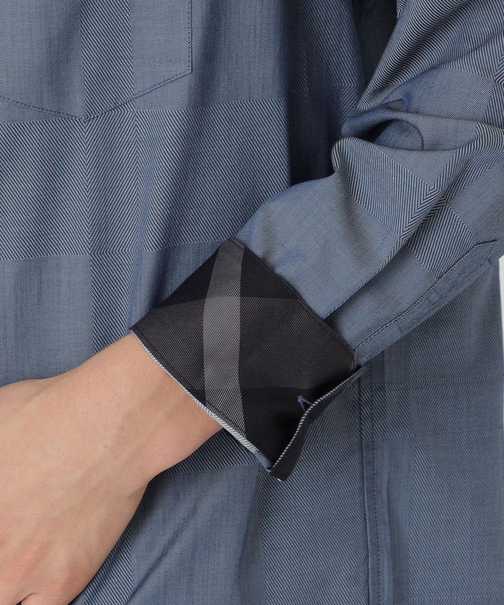 シャドークレストブリッジチェックシャツ（カジュアルシャツ）｜BLACK