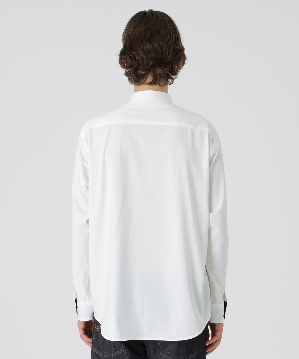 マーセライズプレーティングシャツ（カジュアルシャツ）｜BLACK LABEL