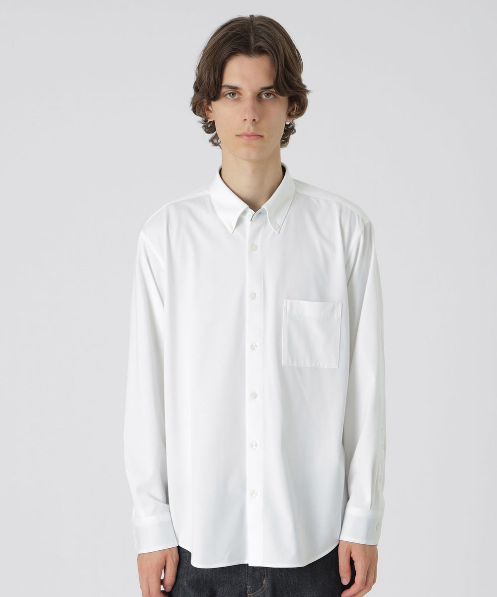 マーセライズプレーティングシャツ（カジュアルシャツ）｜BLACK LABEL