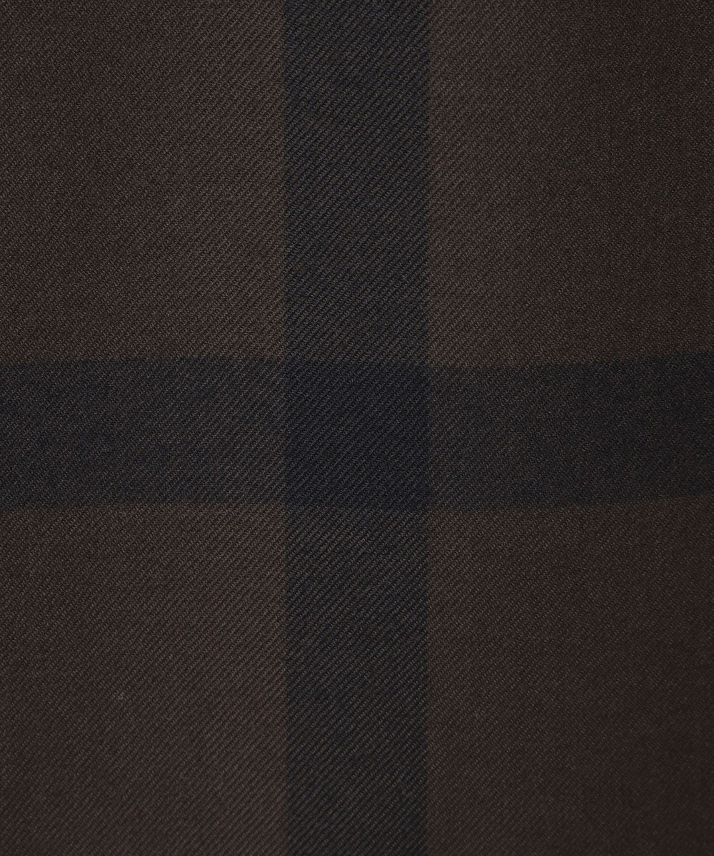 テクニカルウールクレストブリッジチェックステンカラーコート（コート