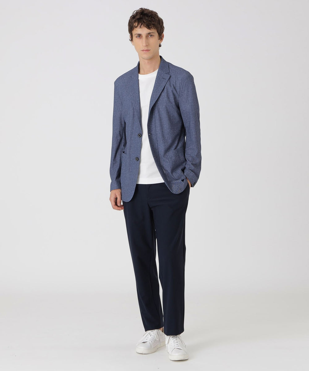 メランジプリントライトブリーズジャケット（ジャケット）｜BLACK