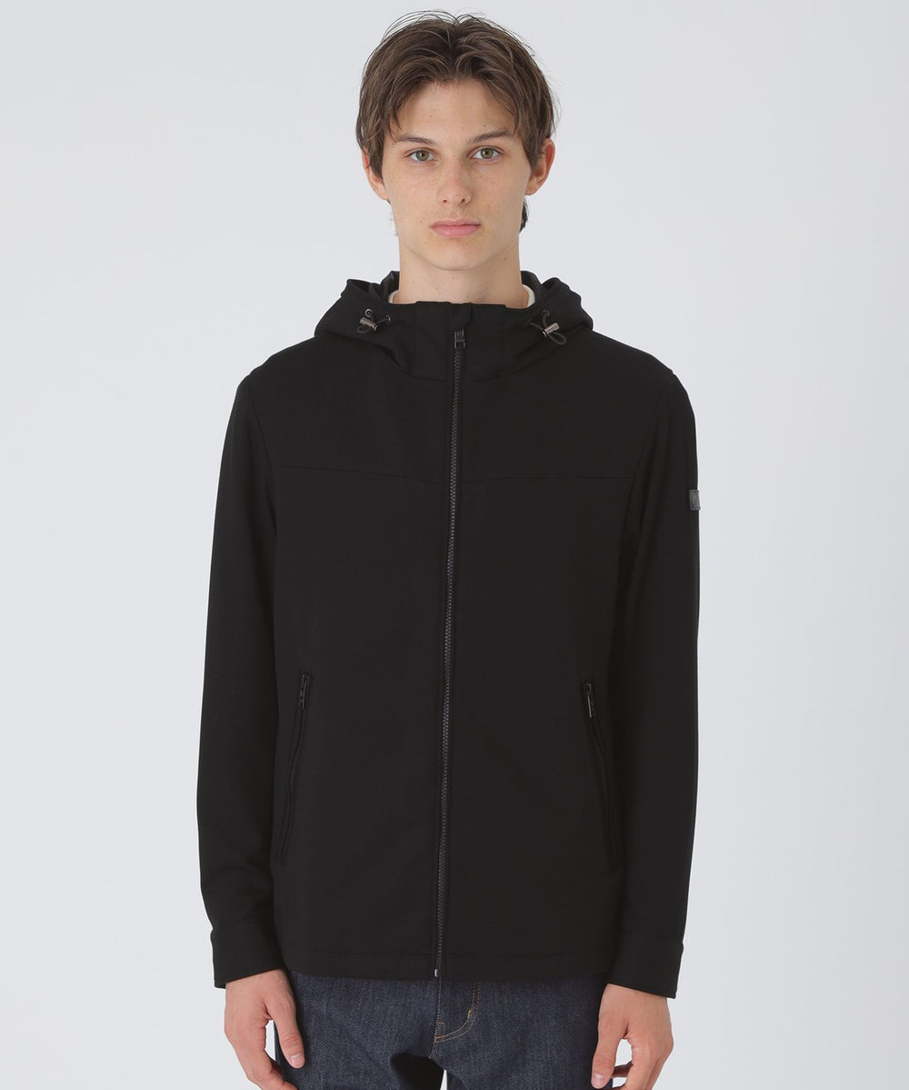 一部店舗限定】シルキーダンボールニットパーカー（ブルゾン）｜BLACK