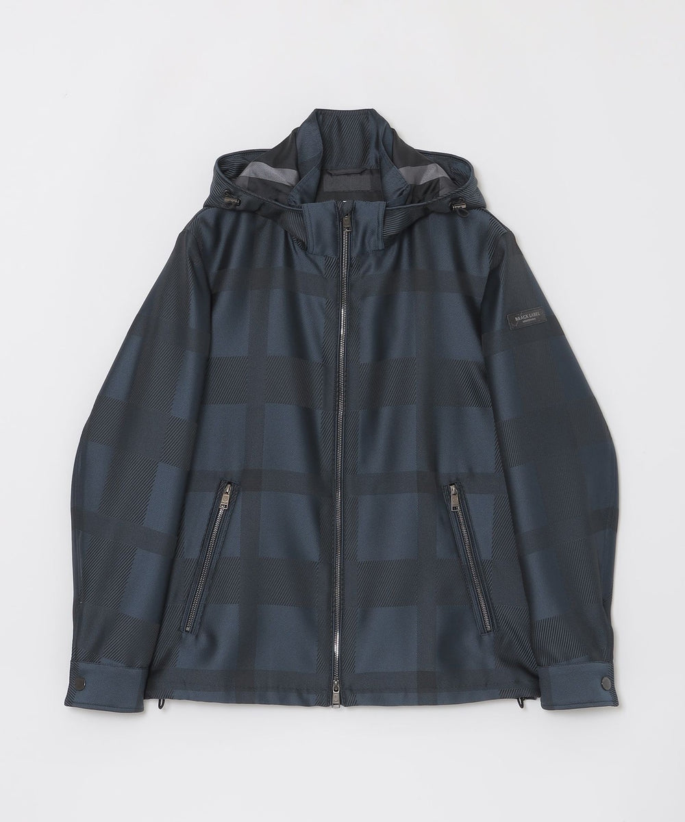 シャドーチェックカルゼパーカー（ブルゾン）｜BLACK LABEL