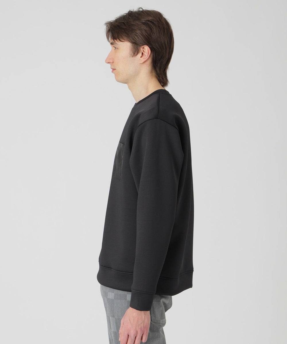 シャドーチェックパッチポケットスウェットシャツ（カットソー