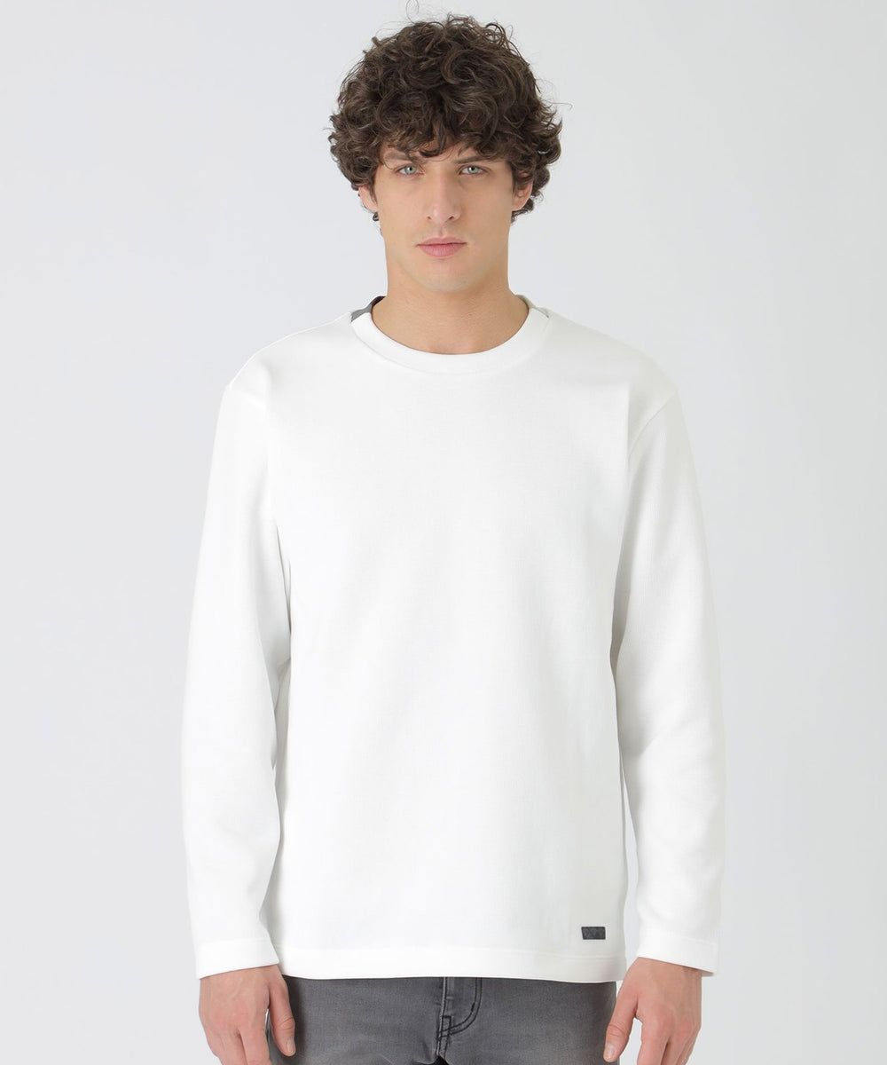 パーシャルチェックニットソー（カットソー）｜BLACK LABEL