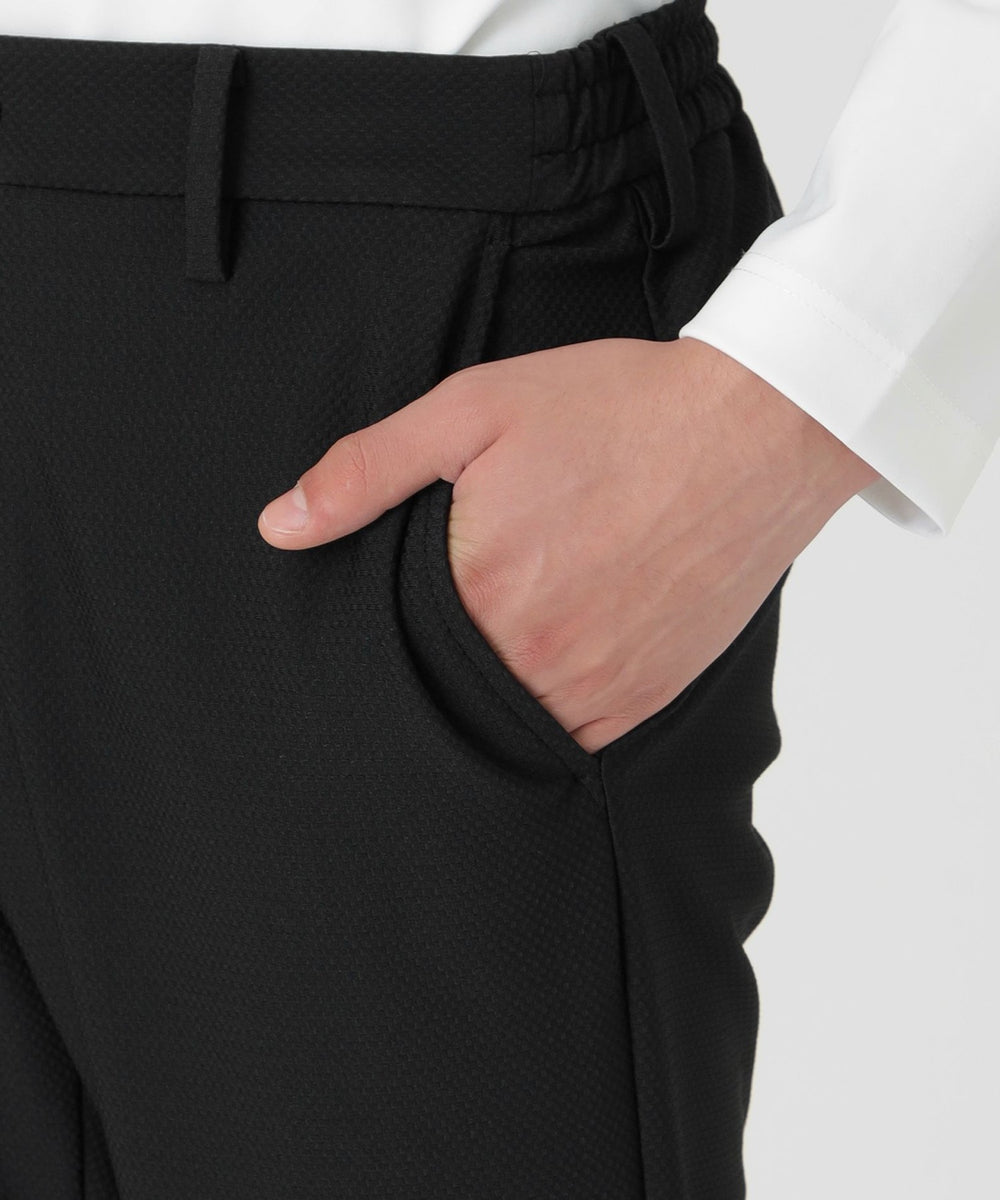 BLACK lab.】ブロックジャカードイージートラウザーズ（カジュアル