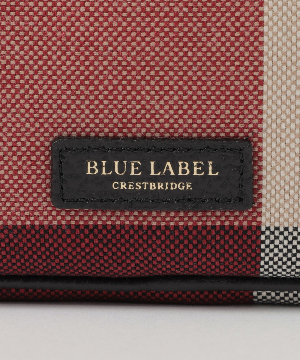 クレストブリッジチェックキャンバスポーチ（ウォレット/ポーチ