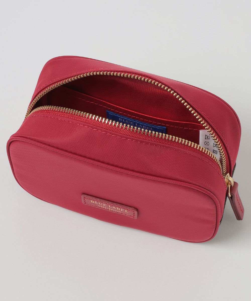 パーシャルクレストブリッジチェックナイロンポーチ（ウォレット