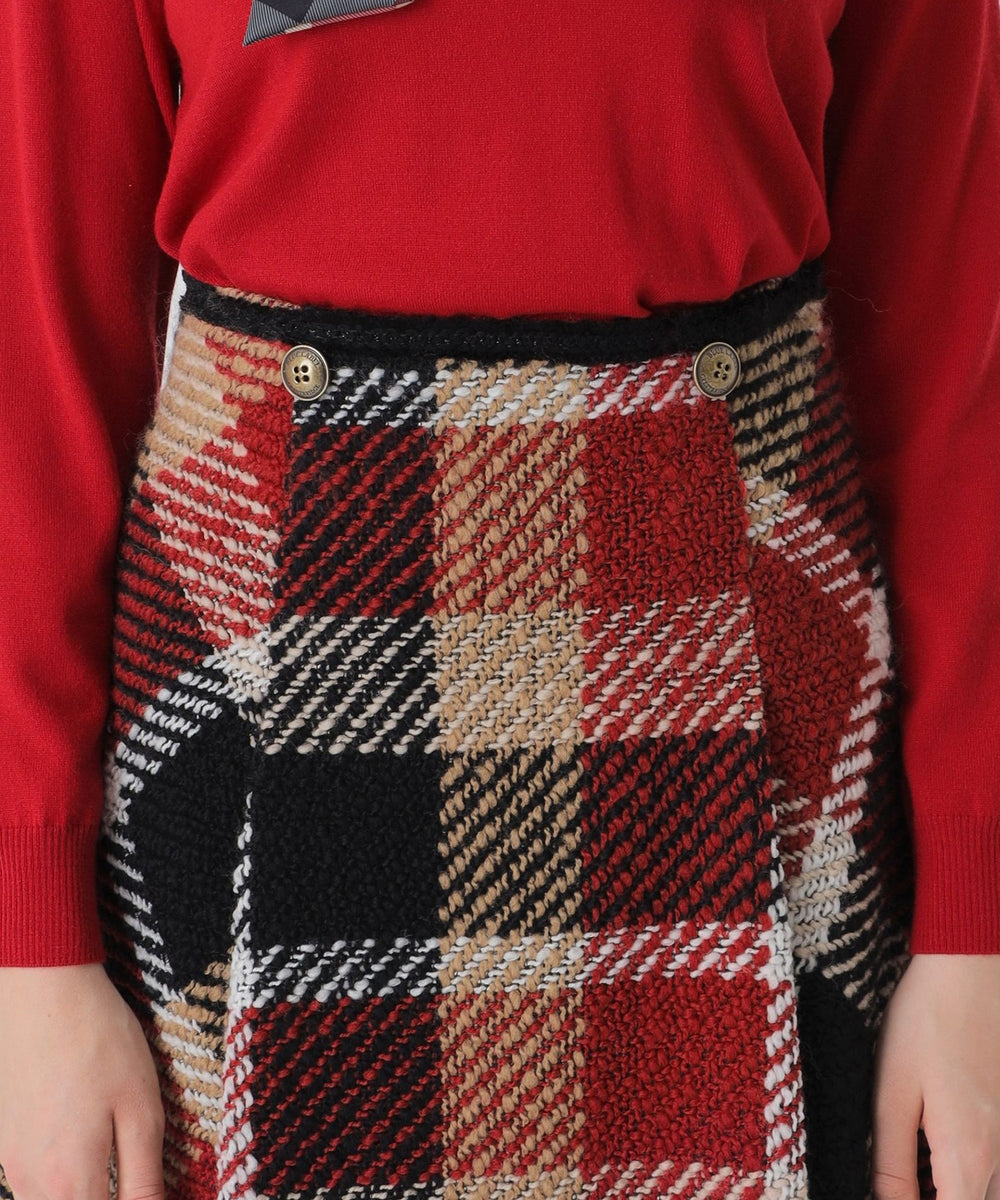 10th ANNIVERSARY】クレストブリッジチェックロービングツィードフレア