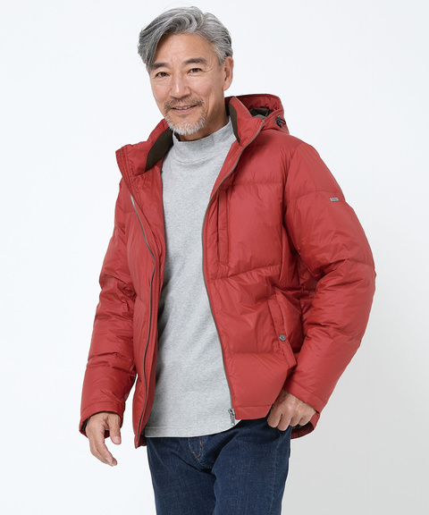 メンズ フード付き スタンドカラー ダウンジャケット通販 [1604-58405