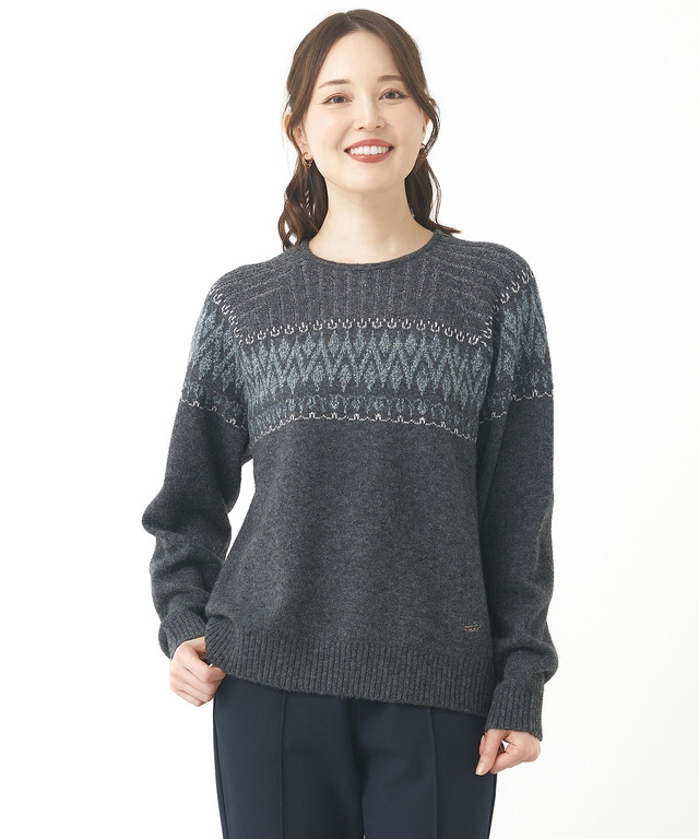 冬ゴルフオススメ‼️あったかウール❤BRIEFING ブラックお洒落総柄