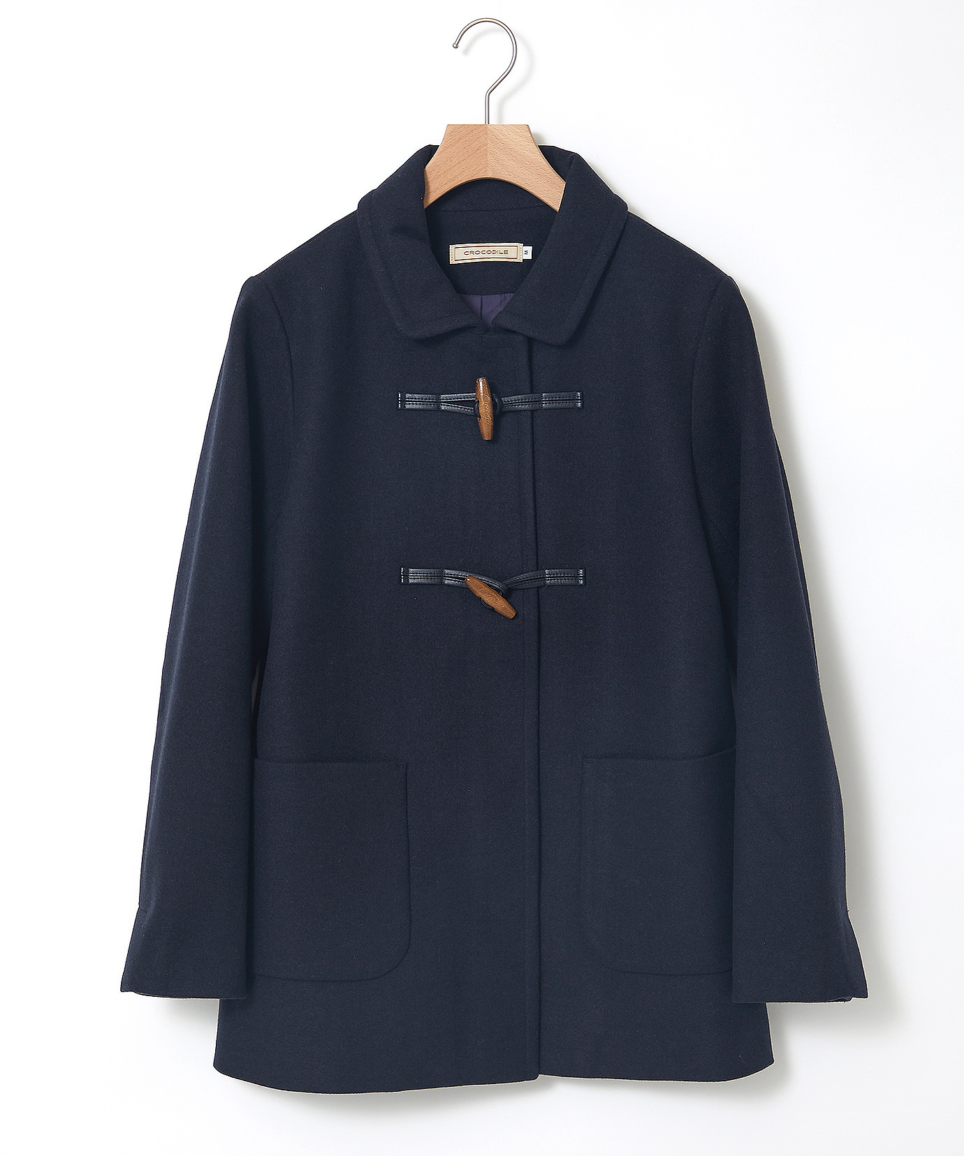 極美品 ポールスミス ヘリンボーン ウール ダッフルコート M ネイビー