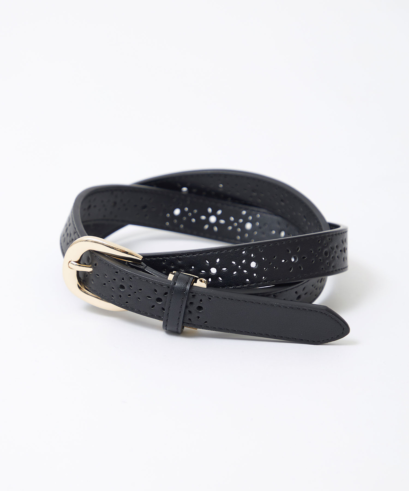 レディース フラワーモチーフ パンチング ベルト通販 [0311-51920