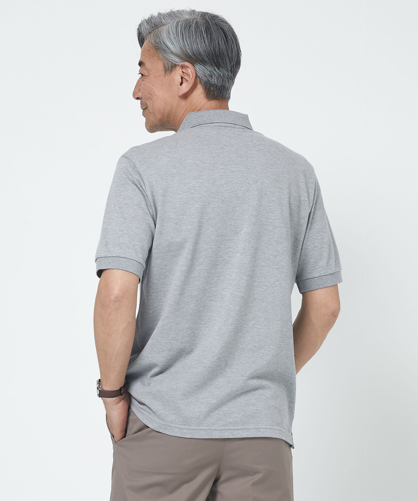 AGATTO グレー ポロシャツ Lサイズ AGATTO グレー ポロシャツ Lサイズ