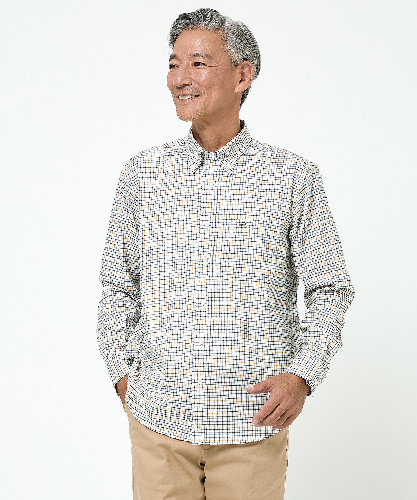 メンズ ノンアイロン チェック柄 シャツ【シワになりにくい】通販