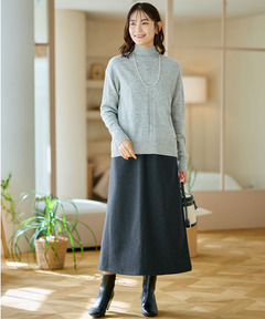 レディース ウエストゴム 裏起毛 スカート通販 [0306-56600