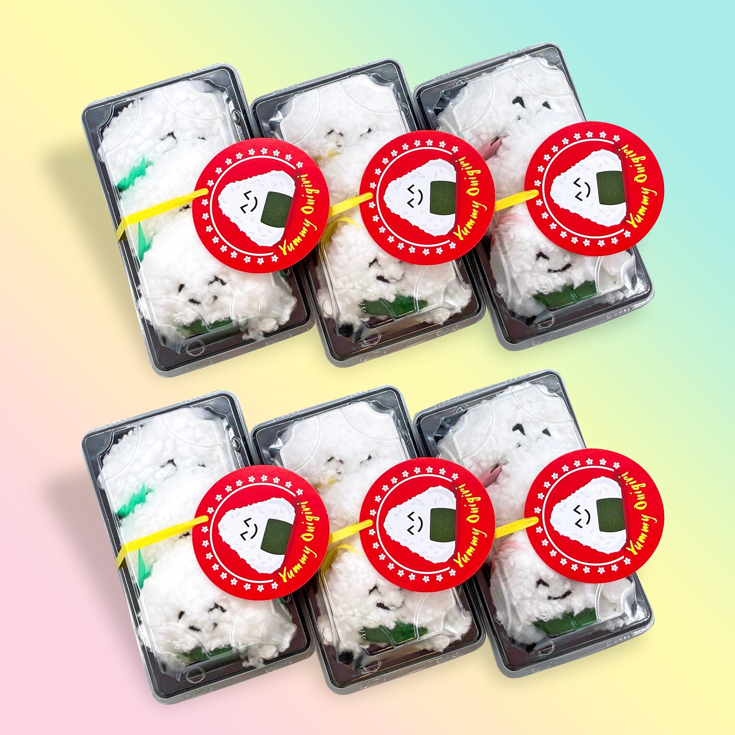 Yummy Catnip Onigiri 3-Pack – Crochet Kitty