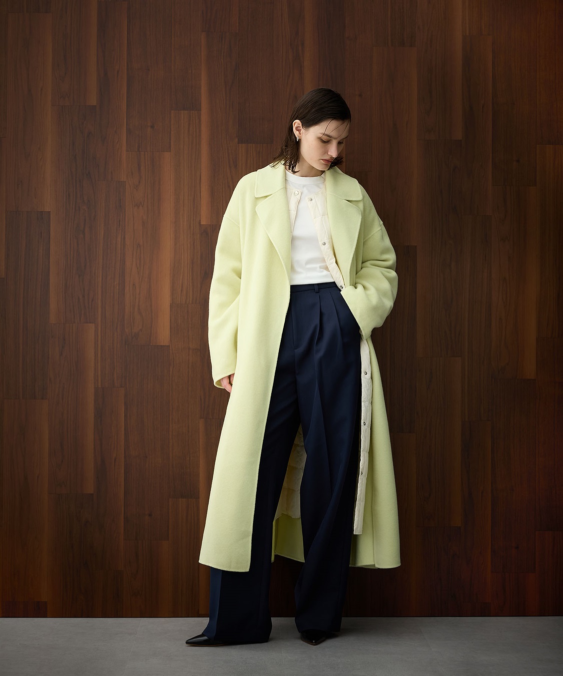 ウールメルトンロングリバーコート N.O.R.C｜クロスプラス公式通販サイト