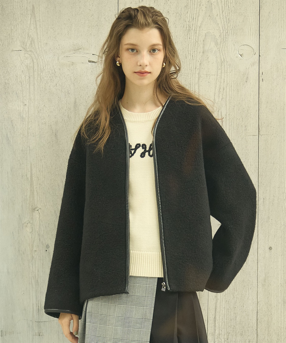 ブークレZIPブルゾン LE SOUK HOLIDAY｜クロスプラス公式通販サイト