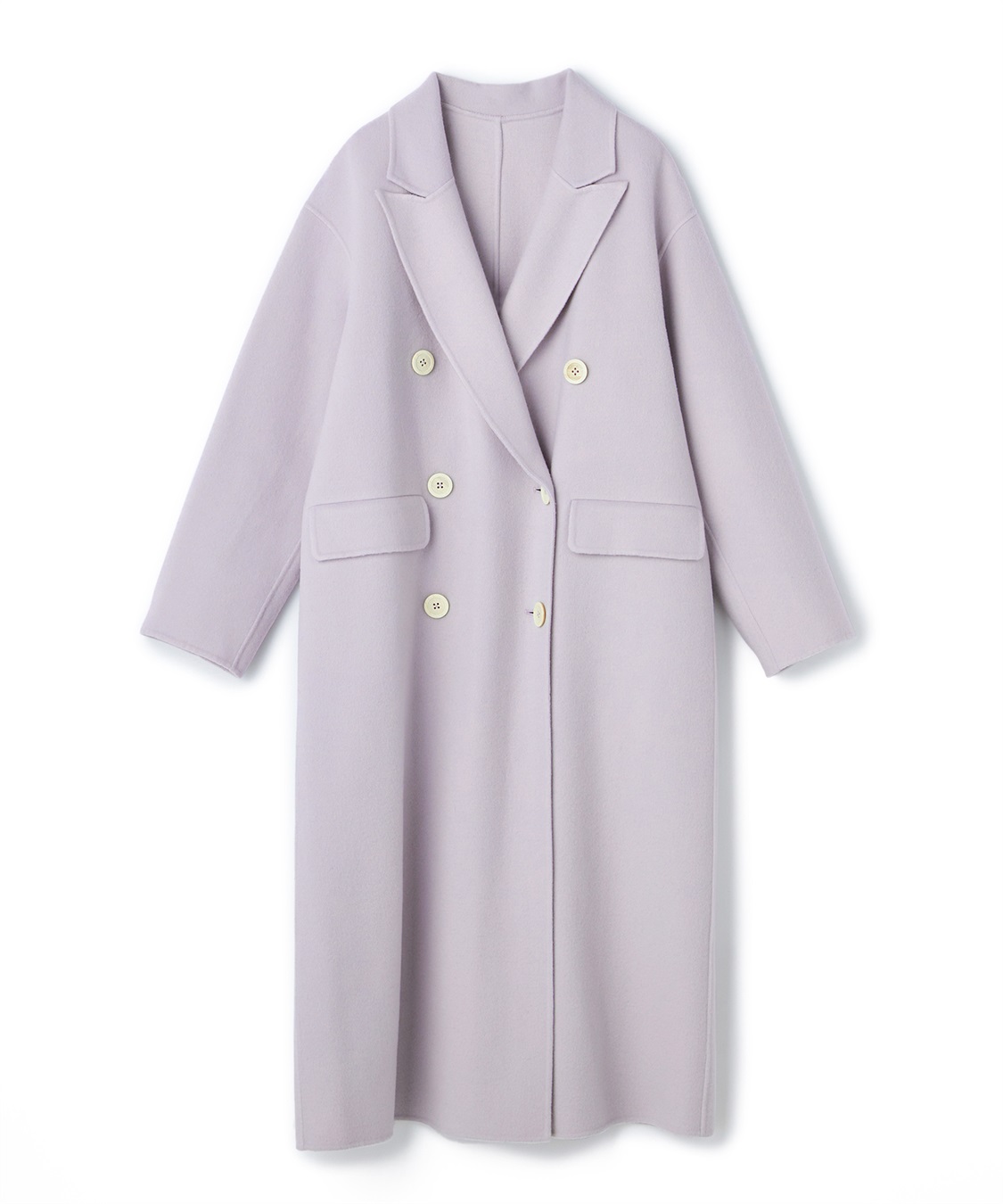 リバー仕立てダブルロングコート 49AV JUNKO SHIMADA｜クロスプラス