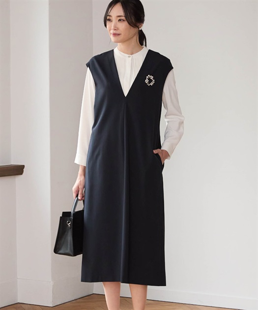 プリントワンピース A/C DESIGN BY ALPHA CUBIC｜クロスプラス公式通販