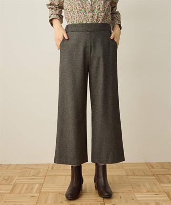 裏起毛ワイドパンツ58cm丈 DECOY｜クロスプラス公式通販サイト