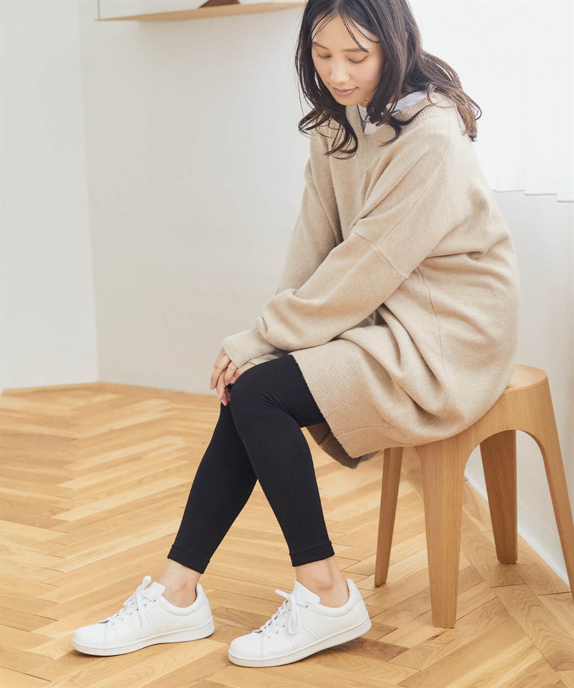 温活本舗】裏シャギーレギンス2点セット Life Style by cross marche