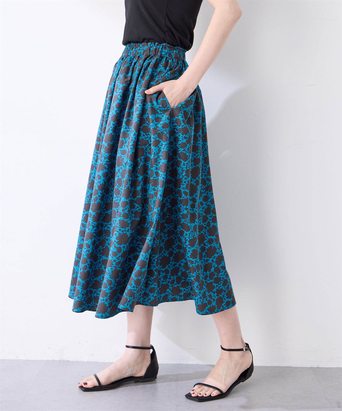 PG ネイビー 文字プリント スカート PINKY&DIANNE（ピンキー アンド