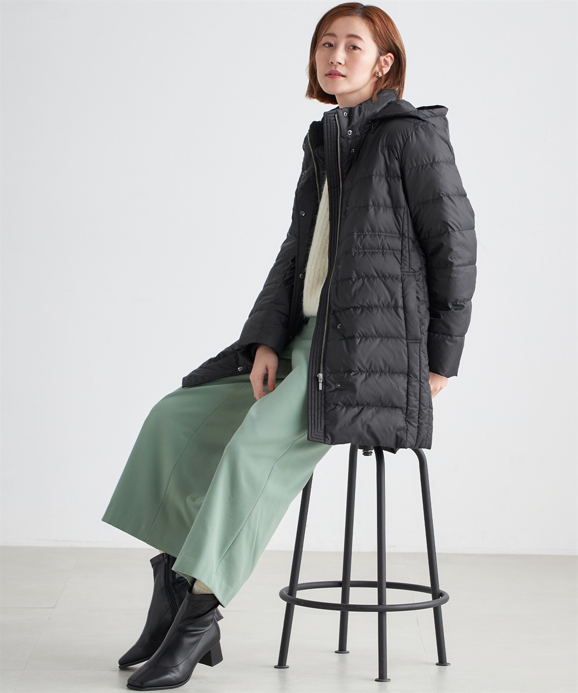 ロングダウンコート Petit Honfleur｜クロスプラス公式通販サイト