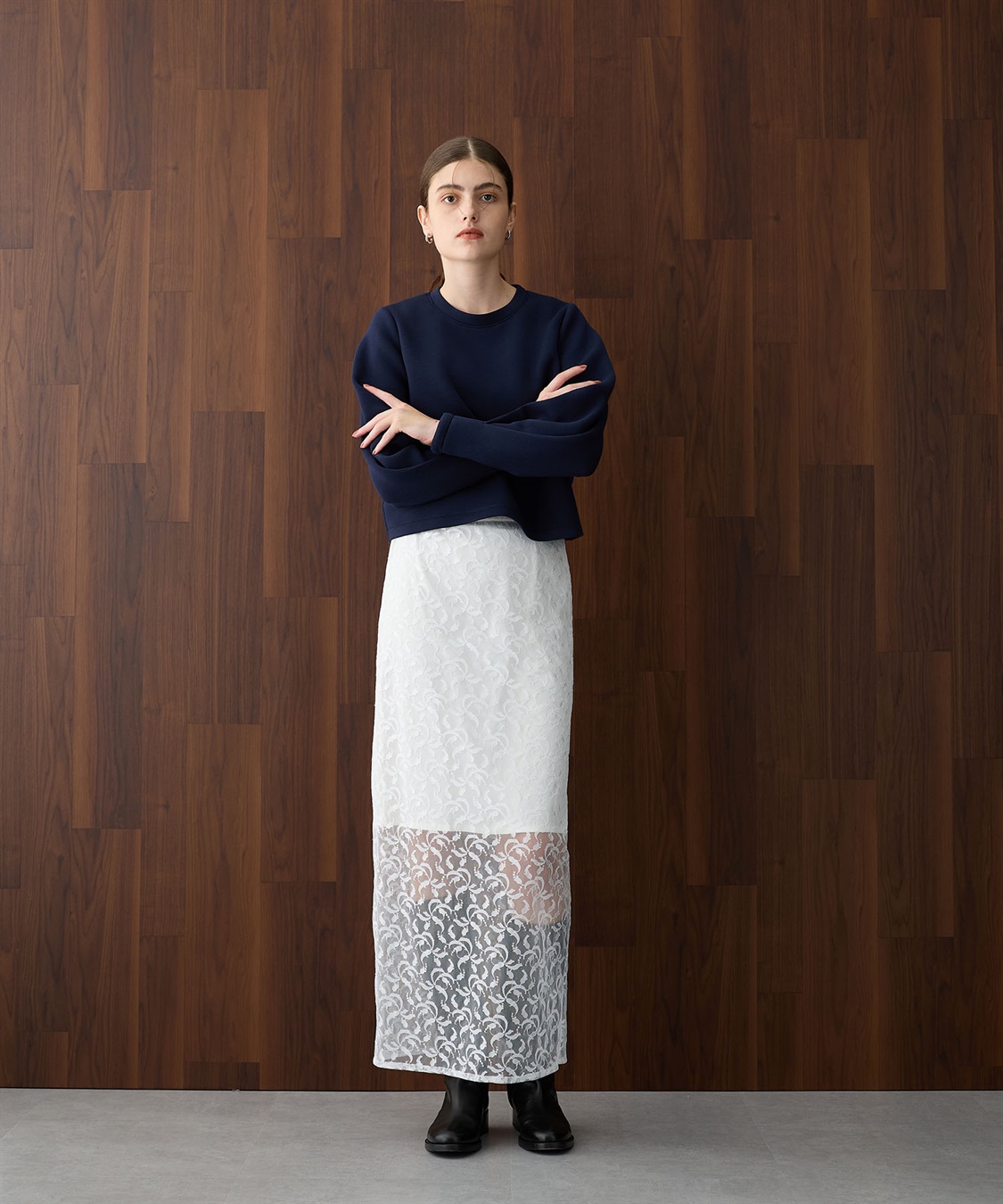 リリーレースタイトスカート N.O.R.C｜クロスプラス公式通販サイト