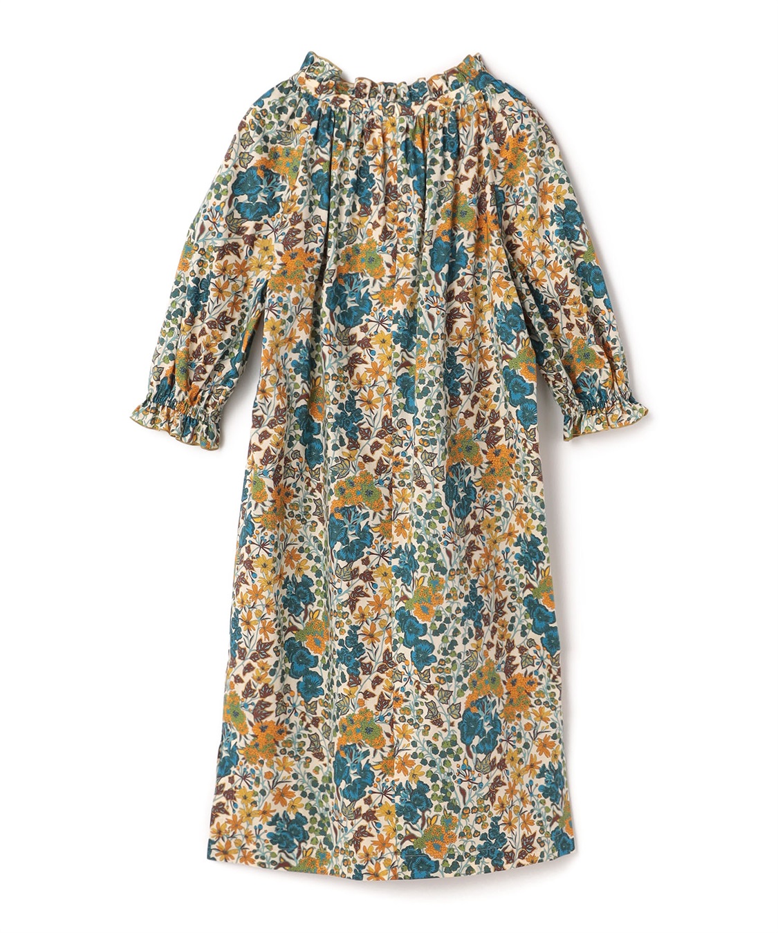 リバティプリントフリルネックワンピース 49AV JUNKO SHIMADA｜クロス