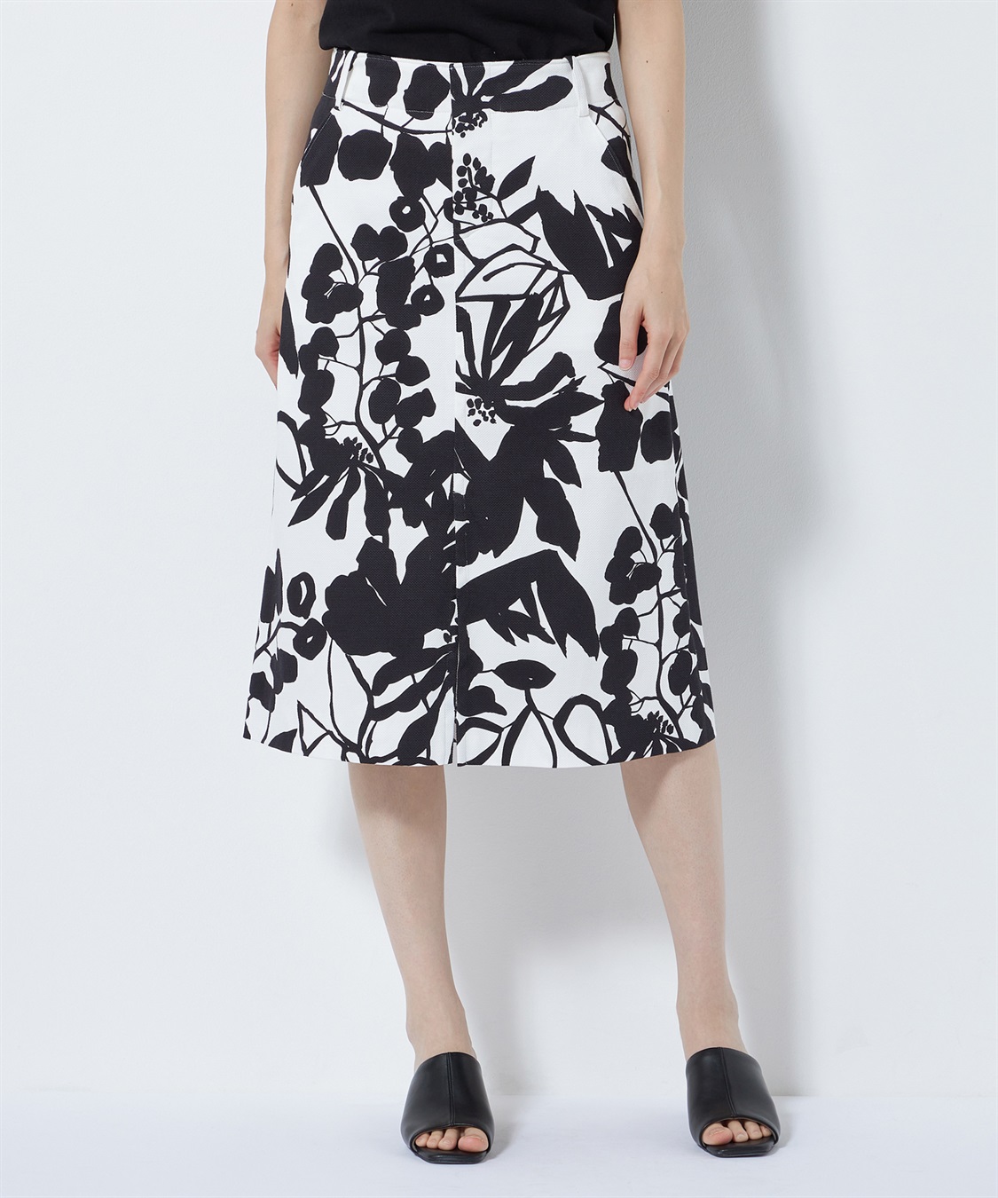 ボタニカルアートピケ台形スカート 49AV JUNKO SHIMADA｜クロスプラス