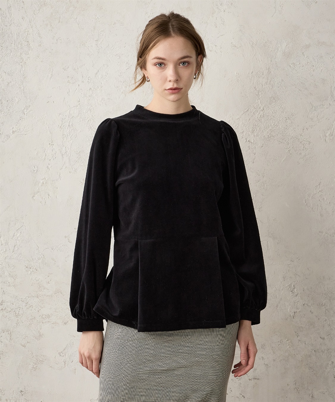 ベロアペプラムプルオーバー LE SOUK HOLIDAY｜クロスプラス公式通販サイト