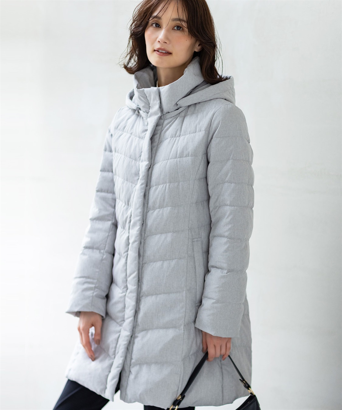 ロングダウンコート【はっ水・フード取り外し可】 A/C DESIGN BY ALPHA