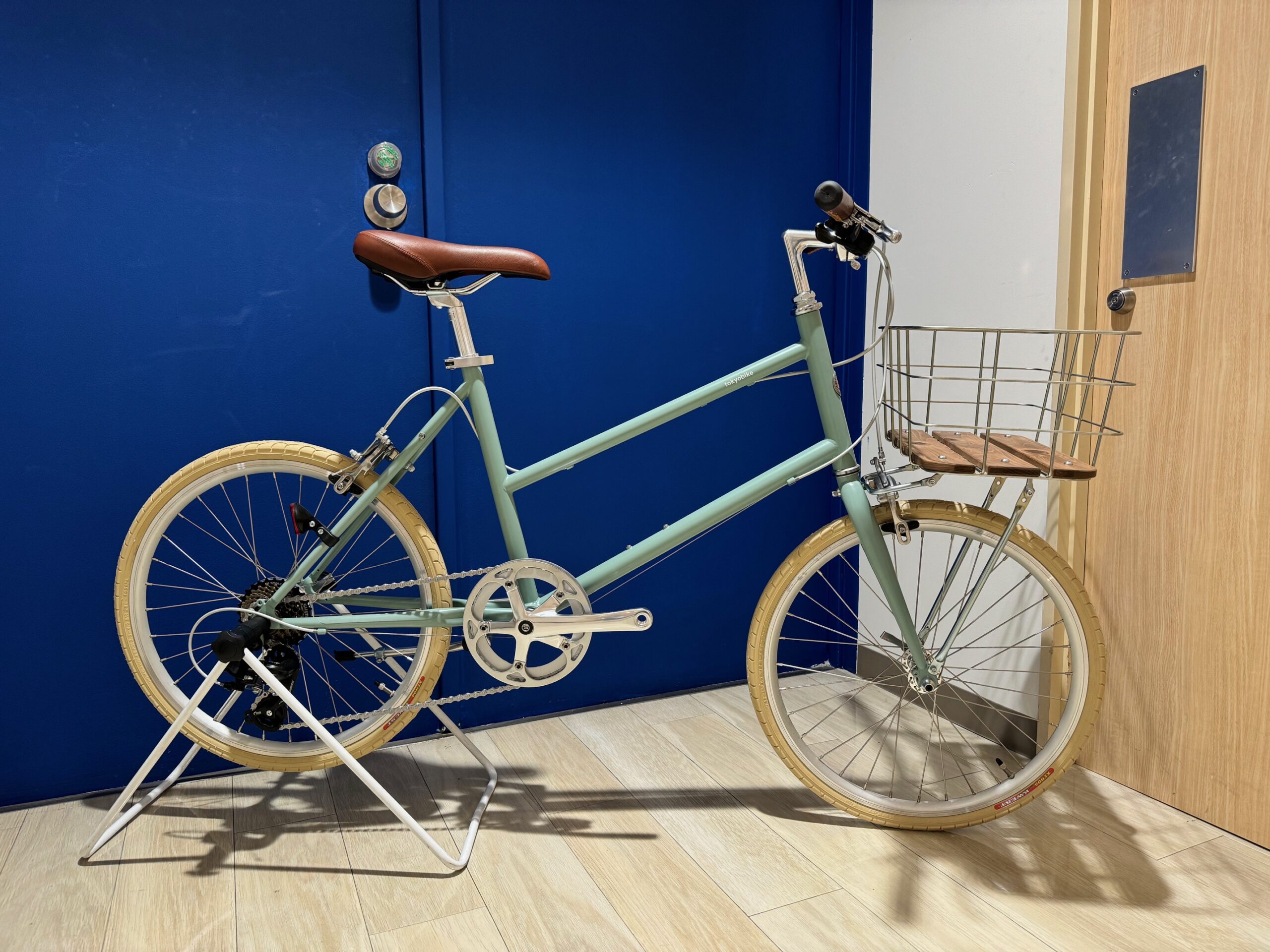 little tokyobike 16インチ タンジェリン前カゴ泥よけ付 手渡し little