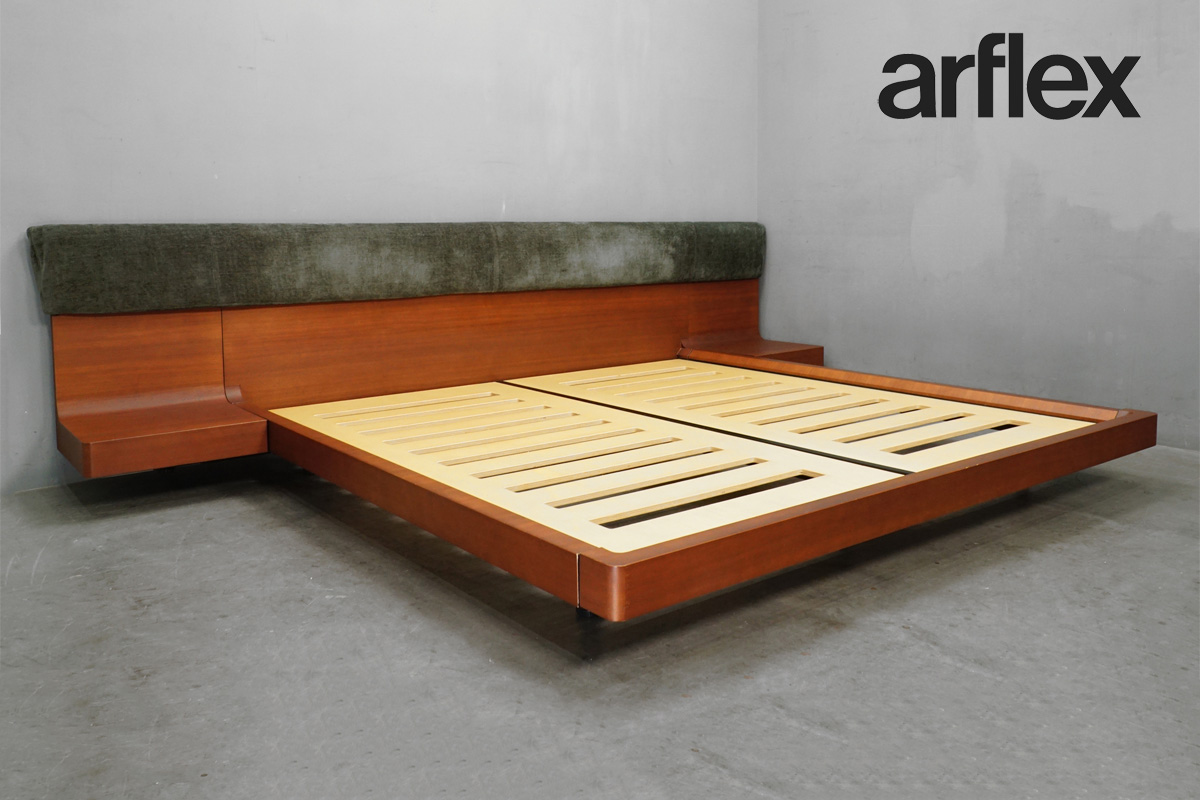 無印良品□高密度マットレス+タモ材クイーンベッド MUJIタモ材家具買取