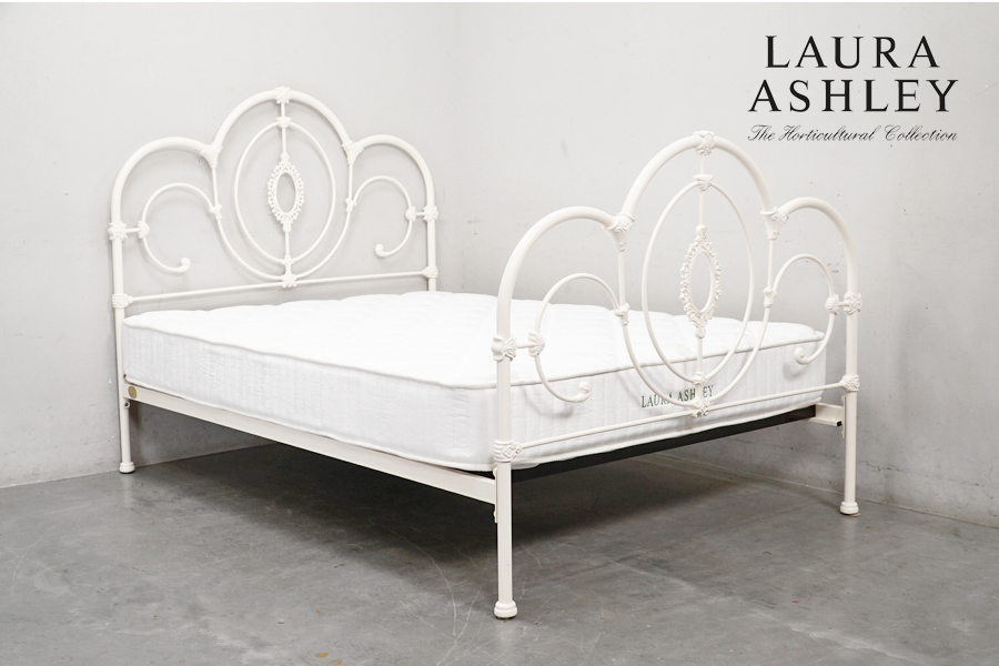 ローラアシュレイ【アイアンシングルベッド】買取専門【アドア東京