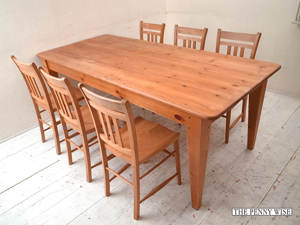 ペニーワイズ☆パイン無垢材☆ダイニングテーブル THE PENNY WISE 13万