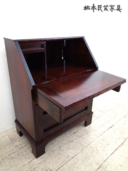 松本民芸家具】ライティングビューロ買取専門ショップ【アドア東京