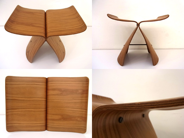 希少□ヴィンテージ□バタフライスツール□天童木工 柳宗理デザイン