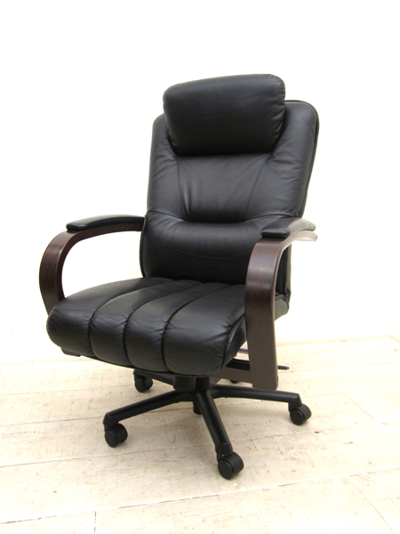 フジファニチア□本革□デスクチェア□ブラック買取専門ショップ