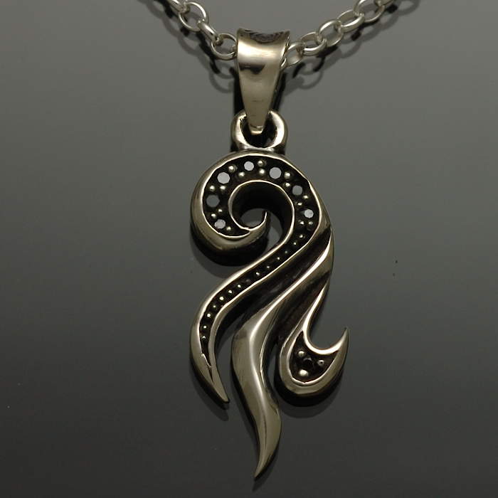 Maori マオリ ネックレス ペンダント MO-287BK たぎる力 ALE&Co.,