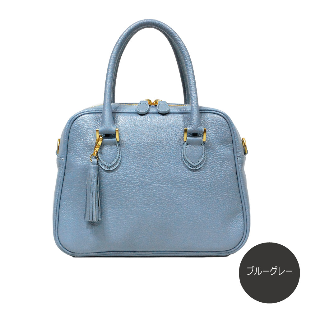 小さなサイズ感がカワイイ オリーブレザーのミニボストン