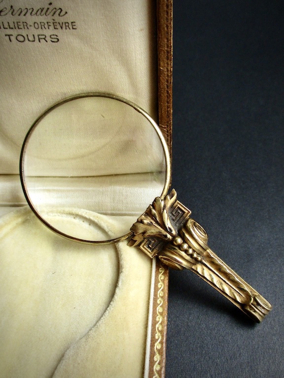 アンティークのルーペ／拡大鏡