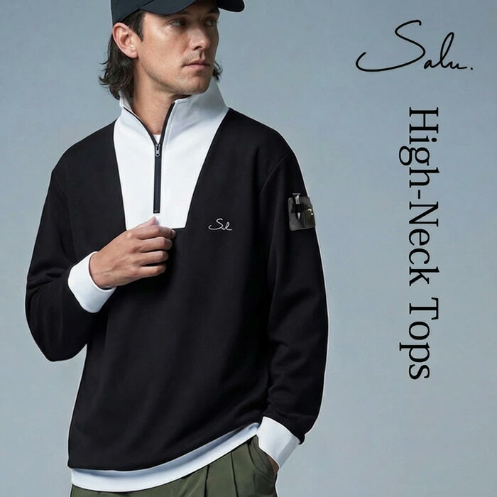 現行 RLX ハーフジップ キルティング シャツ 長袖 ゴルフ メンズ M