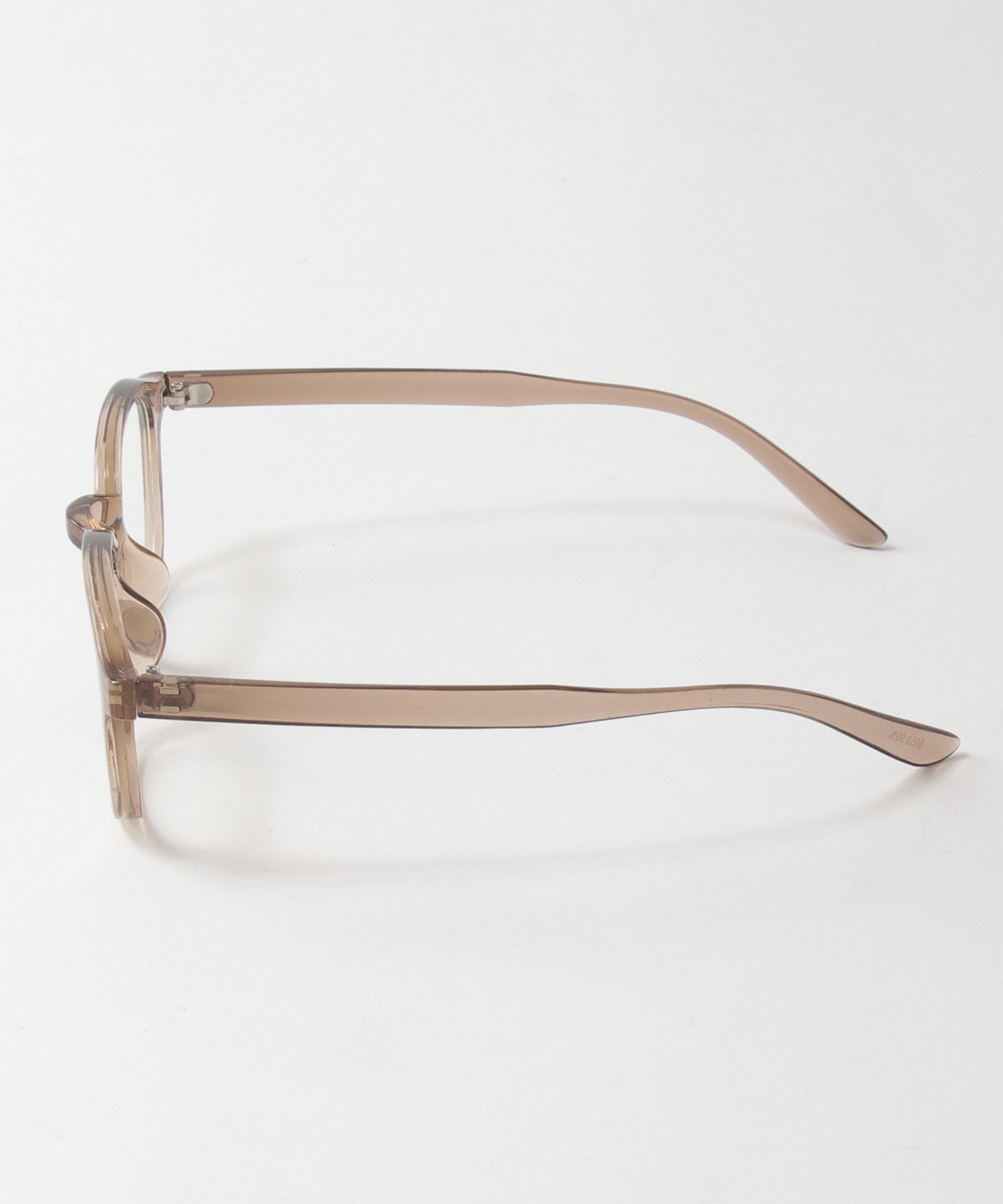 ブラウンフレームクリアサングラス《UVカット99%以上》 | AND ON JIONE