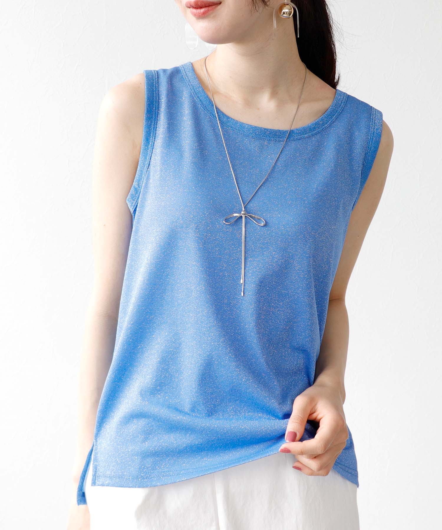 ラメ天竺タンクトップ | AND ON JIONE STORE（アンドオン）ジオン商事