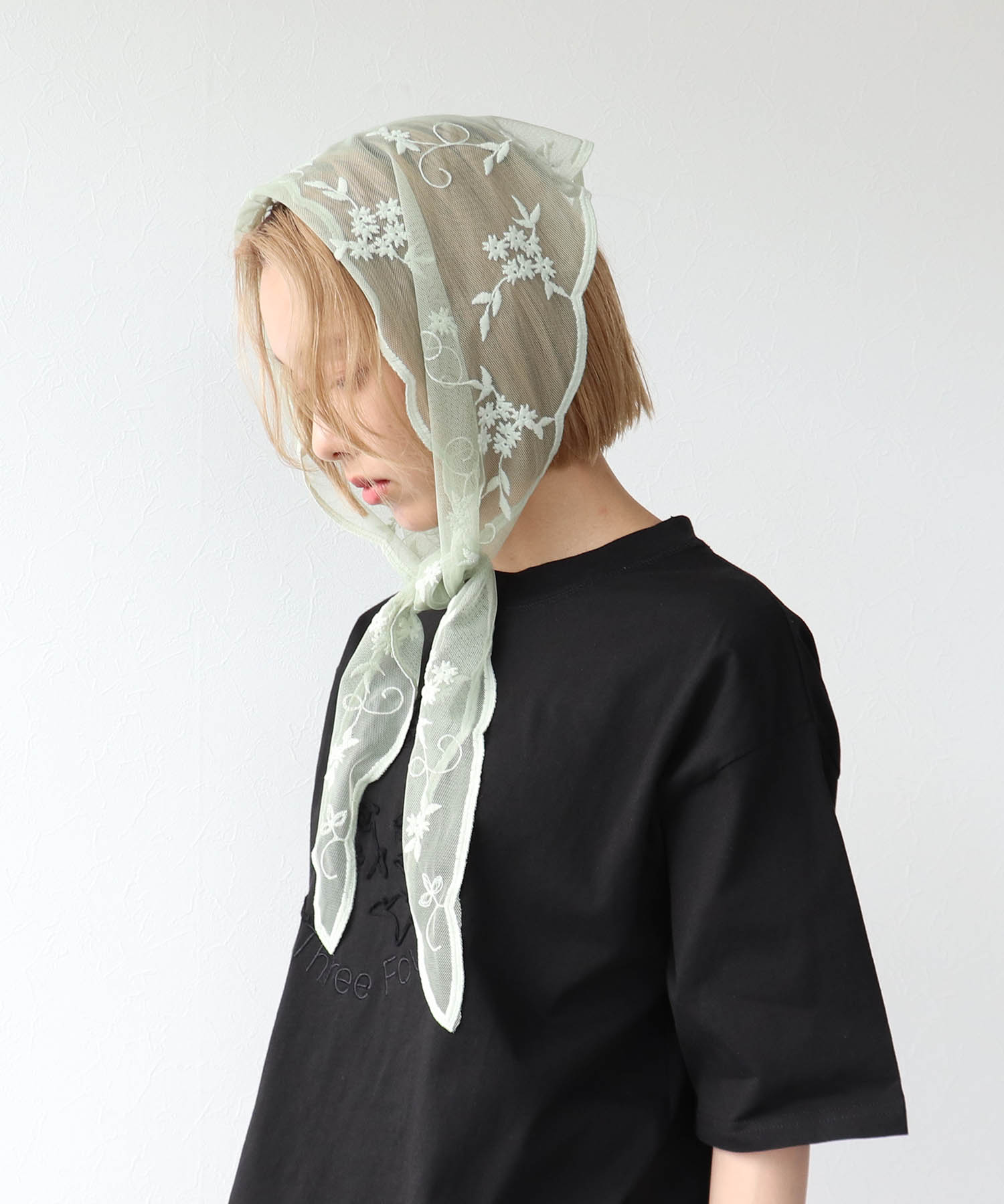 刺繍チュールバブーシュカ | AND ON JIONE STORE（アンドオン）ジオン