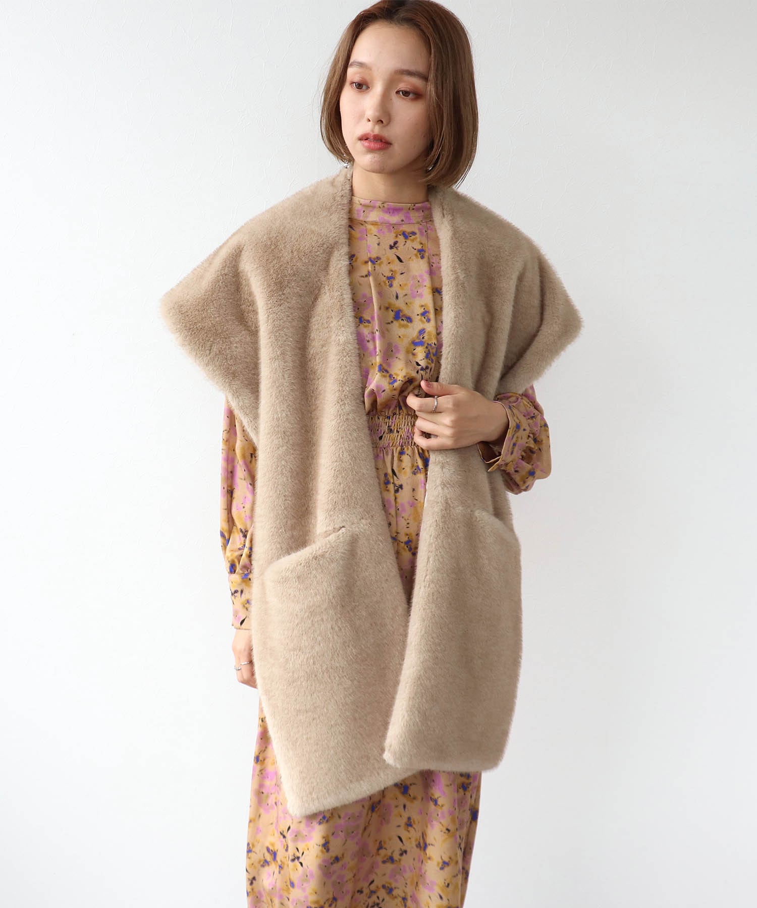 ミンクエコファーストール | AND ON JIONE STORE（アンドオン）ジオン